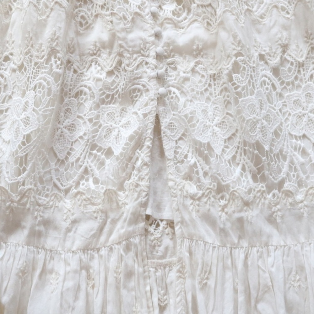Vintage Free People | Lace Maxi Skirt - Picture 2 of 7
